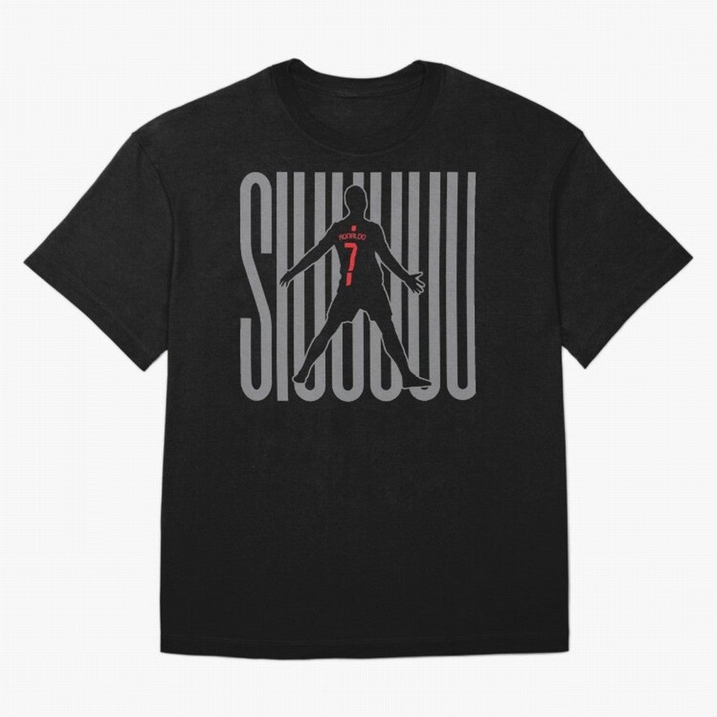 Siuuuuu Cristiano Ronaldo Oversized T-Shirt Celebrate the Biggest Stage of FIFA World Cup 2026 USA Canada Mexico for Fans of CR7 and Messi and England, Bringing Championship Spirit, Famous Goals, Roaring Crowds and International Football Unity;