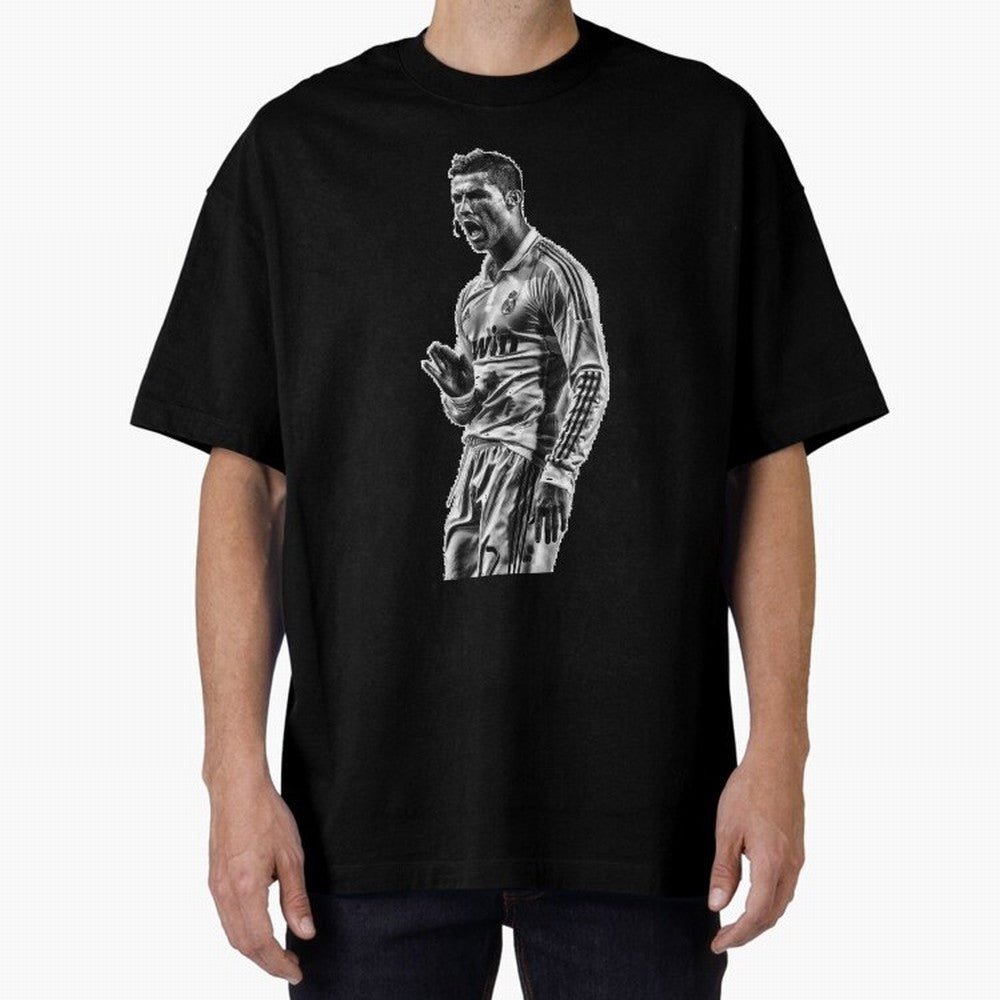 Cristiano Ronaldo Calma Oversized T-Shirt Honor Champions and Dreams in Match Day Hype around FIFA World Cup 2026, Cristiano Ronaldo, Haaland and CR7, Argentina, France and Brazil, Tournament Hype, Historic Matchups, Family Viewing Parties and
