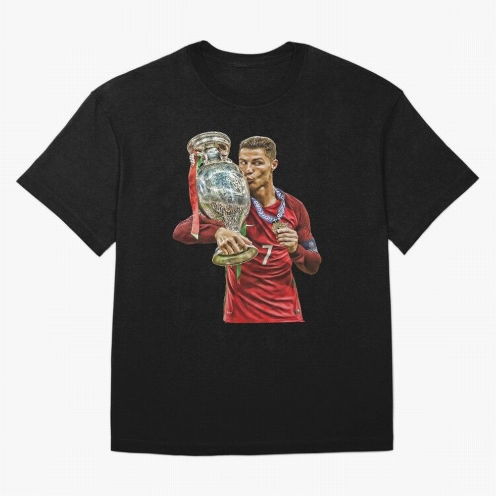 Cristiano Ronaldo Oversized T-Shirt Show Match Day Excitement for FIFA World Cup 2026 for Fans of CR7 and Portugal, Bringing Football Passion, Legendary Performances, Festival Vibes and Supporter Community; Made for Collectors Who Enjoy Iconic