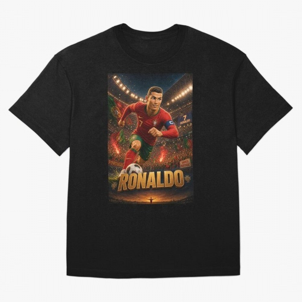 Ronaldo Oversized T-Shirt Support the Legends of FIFA World Cup 2026 USA Canada Mexico for Fans of Messi, CR7 and Mbappe and Spain, Bringing Tournament Hype, Historic Matchups, Family Viewing Parties and Global Sports Pride; Created for Match Day