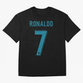 Cristiano Ronaldo 2018 Oversized T-Shirt Celebrate the Biggest Stage of FIFA World Cup 2026 for Fans of Cristiano Ronaldo and Germany, Bringing Vintage Soccer Flavor, Modern Football Stars, National Flags and Final Night Emotion; Made for Die Hard
