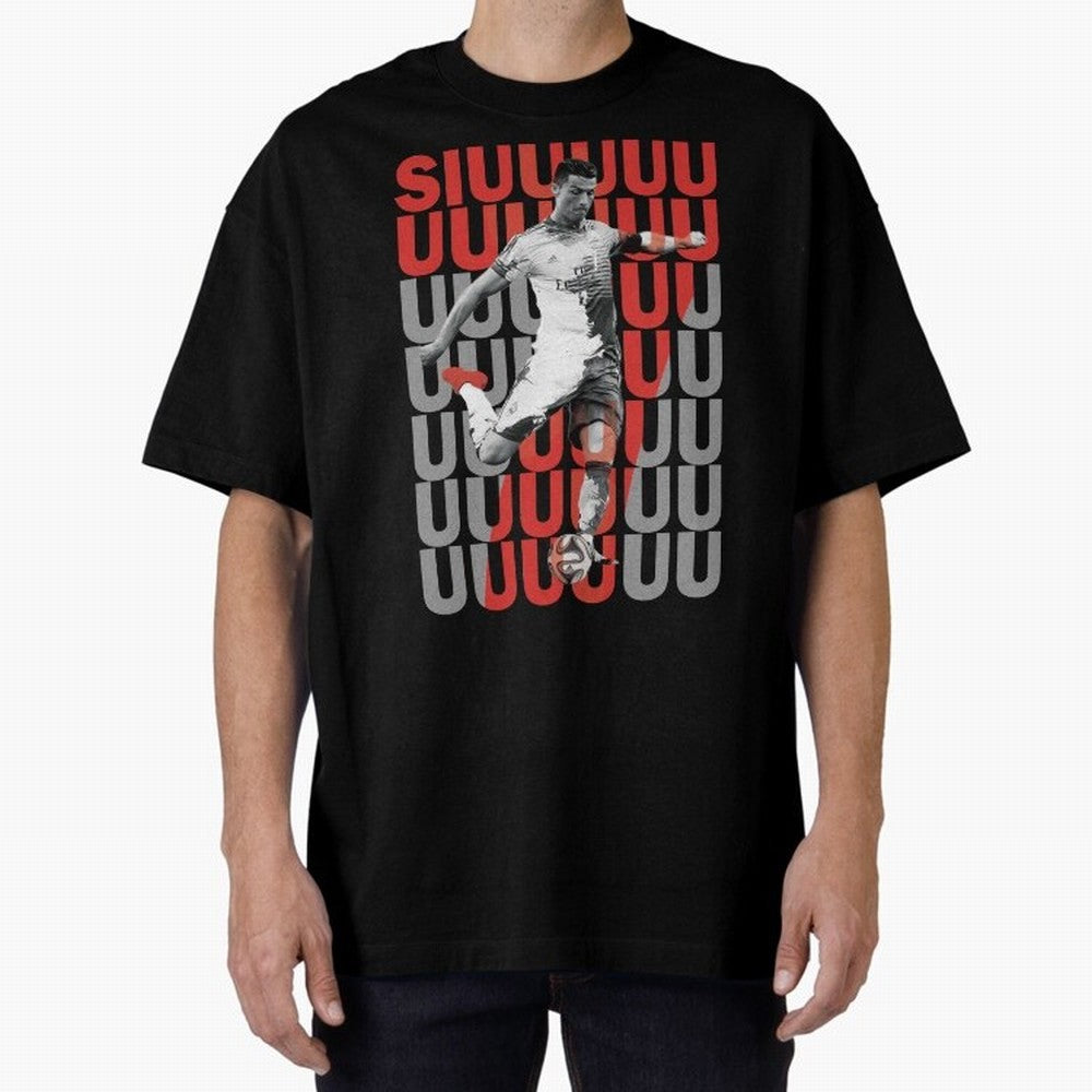 Siuuuuuu Cristiano Ronaldo Classic Oversized T-Shirt Bring Supporter Culture to Match Day Hype around FIFA World Cup 2026 Group Stage, Cristiano Ronaldo, Brazil, Portugal and Argentina, Fan Favorite Moments, National Team Passion, Big Match Drama