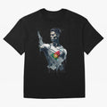 Cristiano Ronaldo splash art Oversized T-Shirt Join the Countdown to FIFA World Cup 2026 Group Stage Spirit, Connected to France and Portugal, Haaland and Mbappe, Soccer Culture, Superstar Moments, National Team Dreams and Competitive Fire; Made