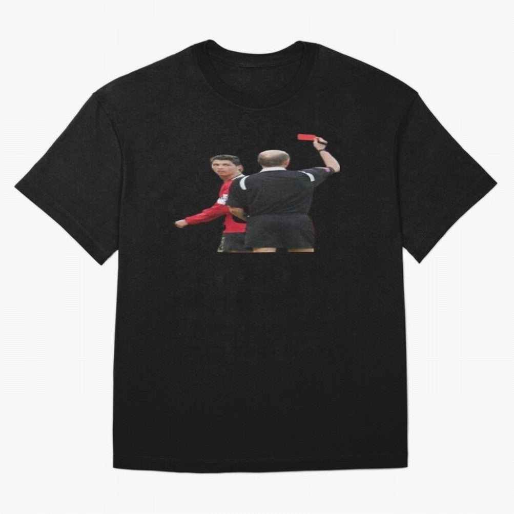 Cristiano Ronaldo Red Card Oversized T-Shirt Discover Match Day Hype around FIFA World Cup 2026 USA Canada Mexico, Neymar, Germany, Soccer Culture, Superstar Moments, National Team Dreams and Competitive Fire; Ideal for Passionate Fans Who Love