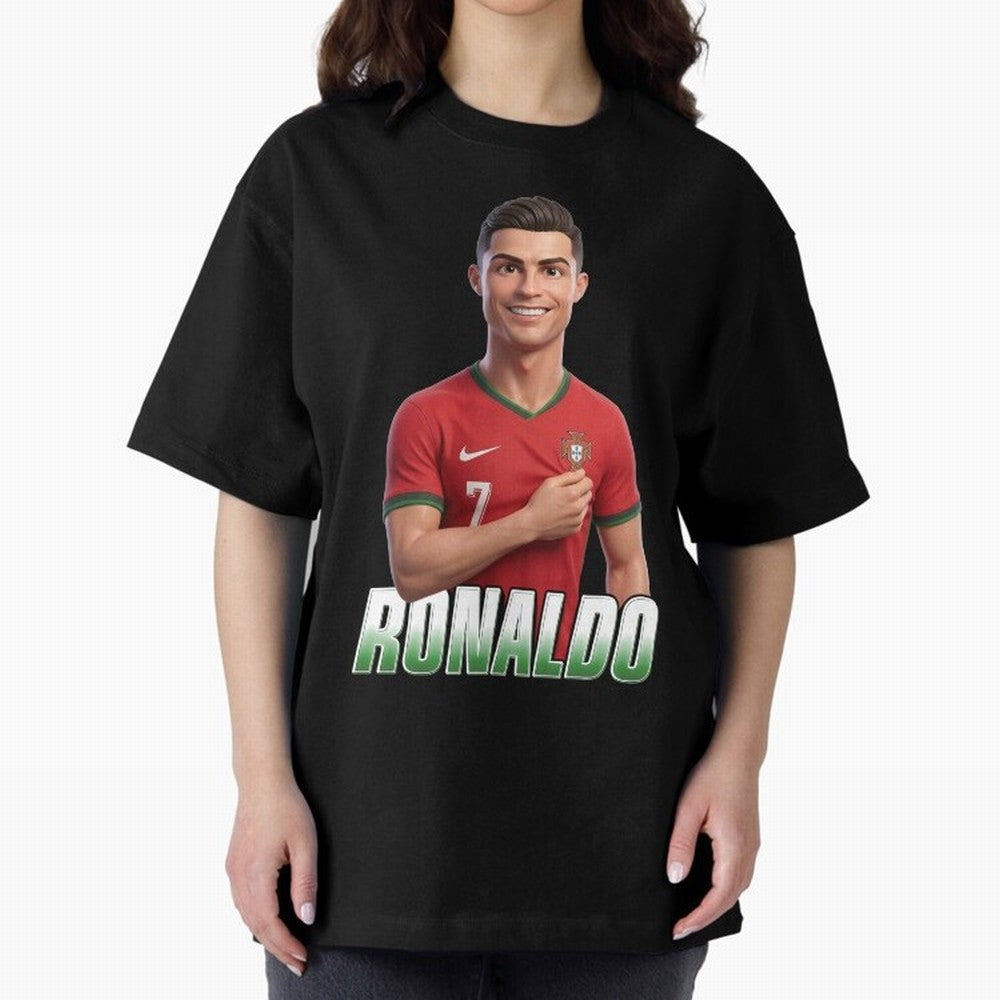 Ronaldo Oversized T-Shirt Celebrate the Stars of the FIFA World Cup 2026 Journey through Neymar, Haaland and Cristiano Ronaldo Highlights, Netherlands Pride, Game Day Rituals, Football Legends, Country Pride and the Road to the Final; Created for