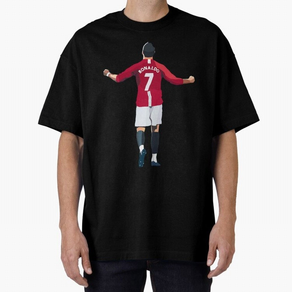 Cristiano Ronaldo Active Oversized T-Shirt Fuel Your Fan Pride for FIFA World Cup 2026 USA Canada Mexico Featuring Mbappe and Neymar, Argentina Energy, Worldwide Fan Energy, Dramatic Goals, Stadium Lights and Championship Celebrations; Ideal for