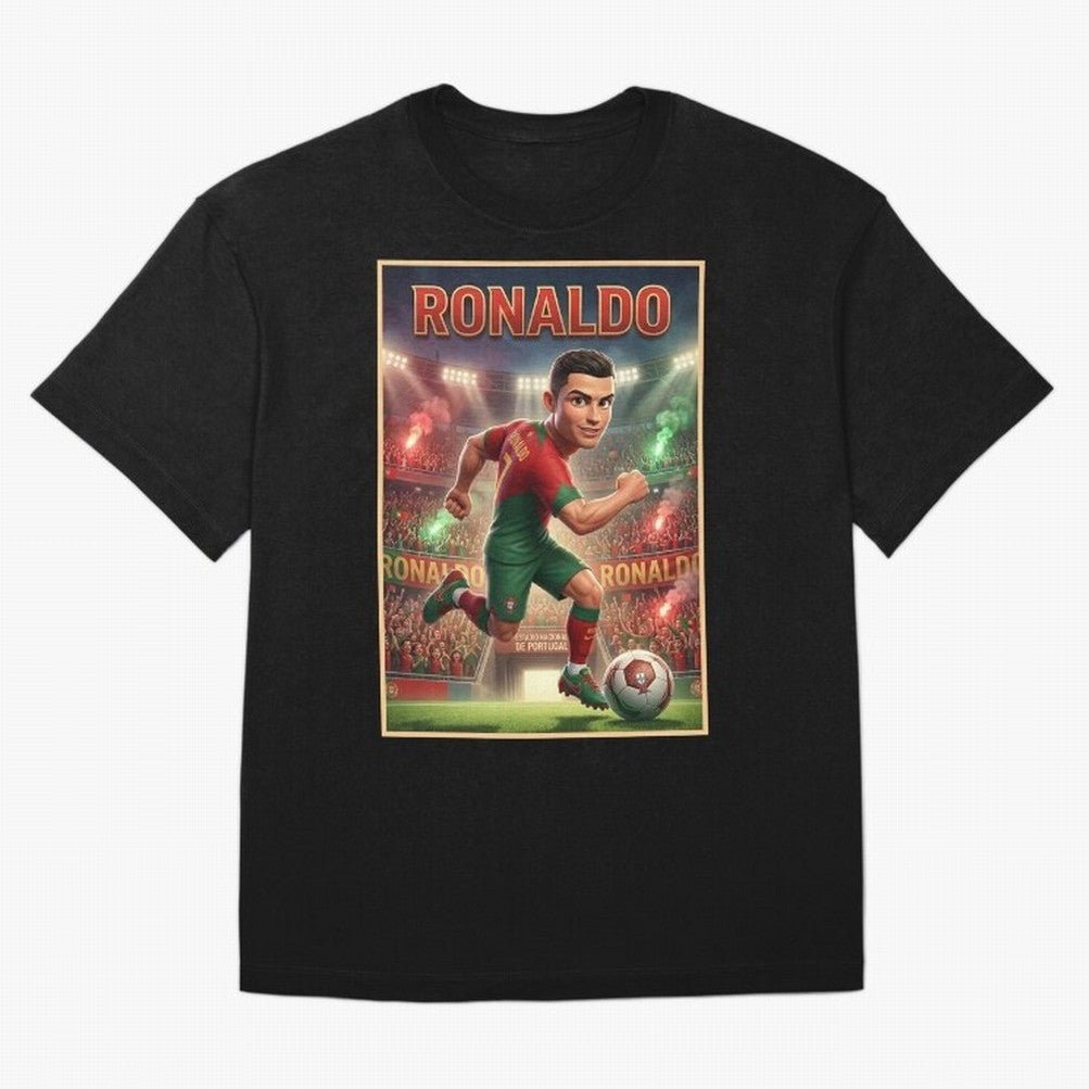 Ronaldo Oversized T-Shirt Bring Global Tournament Vibes to the FIFA World Cup 2026 Journey through Messi, CR7 and Mbappe Highlights, Portugal, Spain and Germany Pride, Champion Mindset, Group Stage Buzz, Knockout Tension and Passionate Fan Culture;