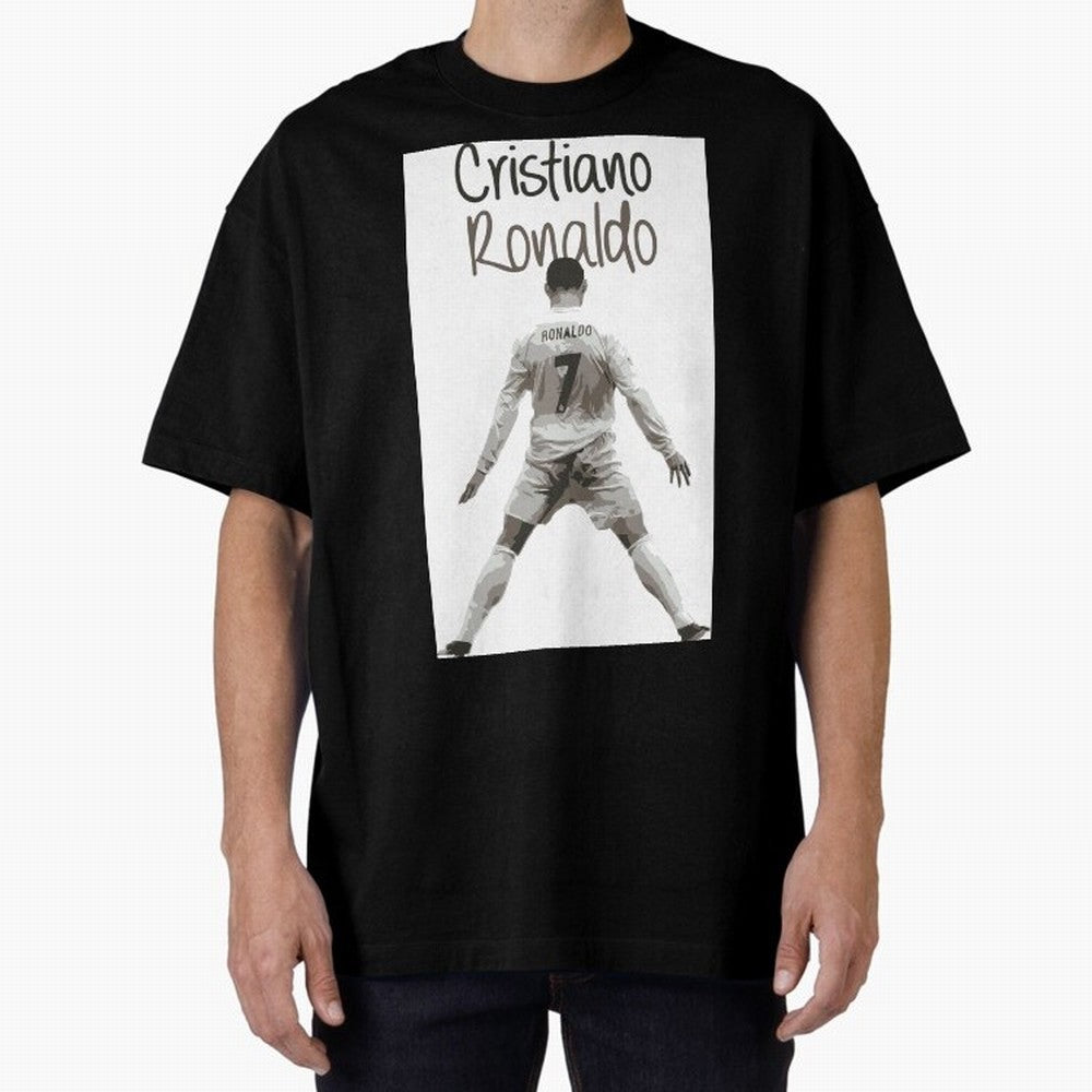 Cristiano Ronaldo Celebration Oversized T-Shirt Step into FIFA World Cup 2026 Group Stage for Fans of Neymar and England and Germany, Bringing Stadium Chants, National Pride, Trophy Dreams and Unforgettable Football Memories; Built for Supporters