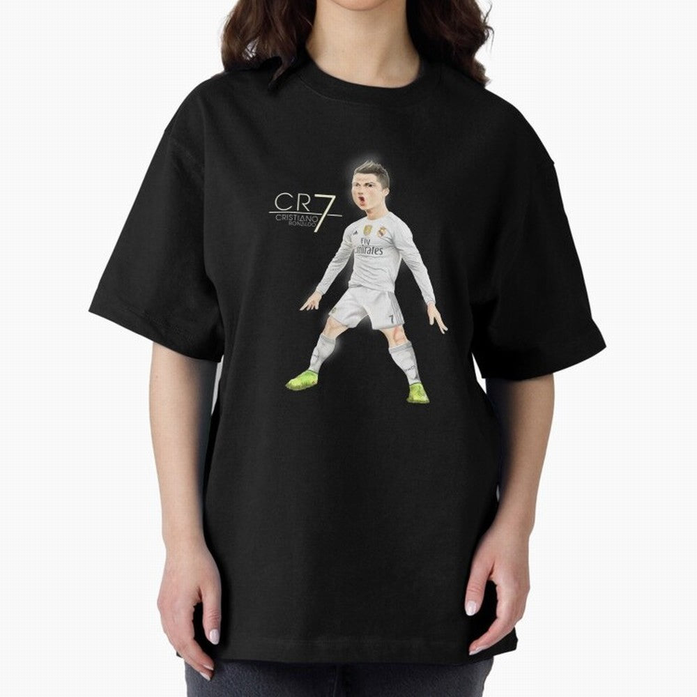 CR7 Oversized T-Shirt Celebrate Fan Favorites in Match Day Hype around FIFA World Cup 2026 Group Stage, Messi, Brazil, Portugal and Argentina, Supporter Pride, Iconic Celebrations, Legendary Names and Global Match Day Energy; Perfect for Fans,