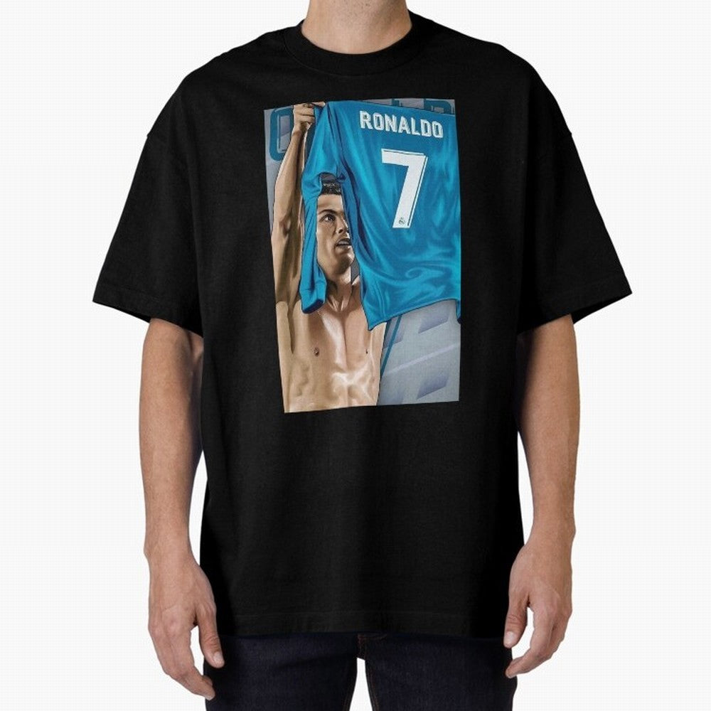 Cristiano Ronaldo Oversized T-Shirt Support Your Favorite Stars during FIFA World Cup 2026 for Fans of Cristiano Ronaldo and Germany, Bringing Football History, Final Match Energy, Crowd Noise and Once in a Lifetime Moments; Created for Match Day