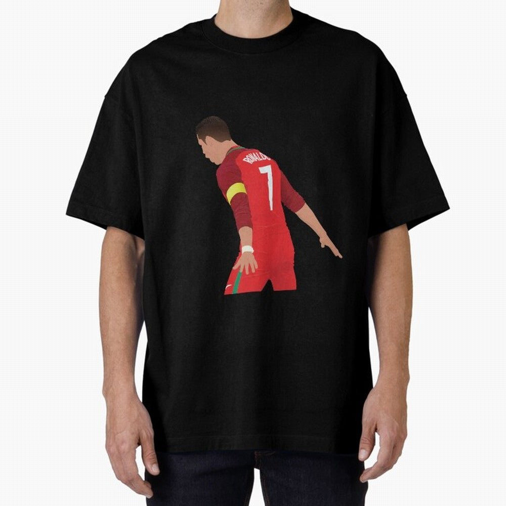 Cristiano Ronaldo - Portugal Oversized T-Shirt Make Memories around FIFA World Cup 2026 USA Canada Mexico Spirit, Celebrating England, Messi, Neymar and Mbappe, Football Passion, Legendary Performances, Festival Vibes and Supporter Community; Ideal