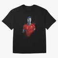 Cristiano Ronaldo splash art Oversized T-Shirt Stand Proud for the FIFA World Cup 2026 Group Stage Journey through CR7 and Messi Highlights, Argentina and Brazil Pride, Football History, Final Match Energy, Crowd Noise and Once in a Lifetime