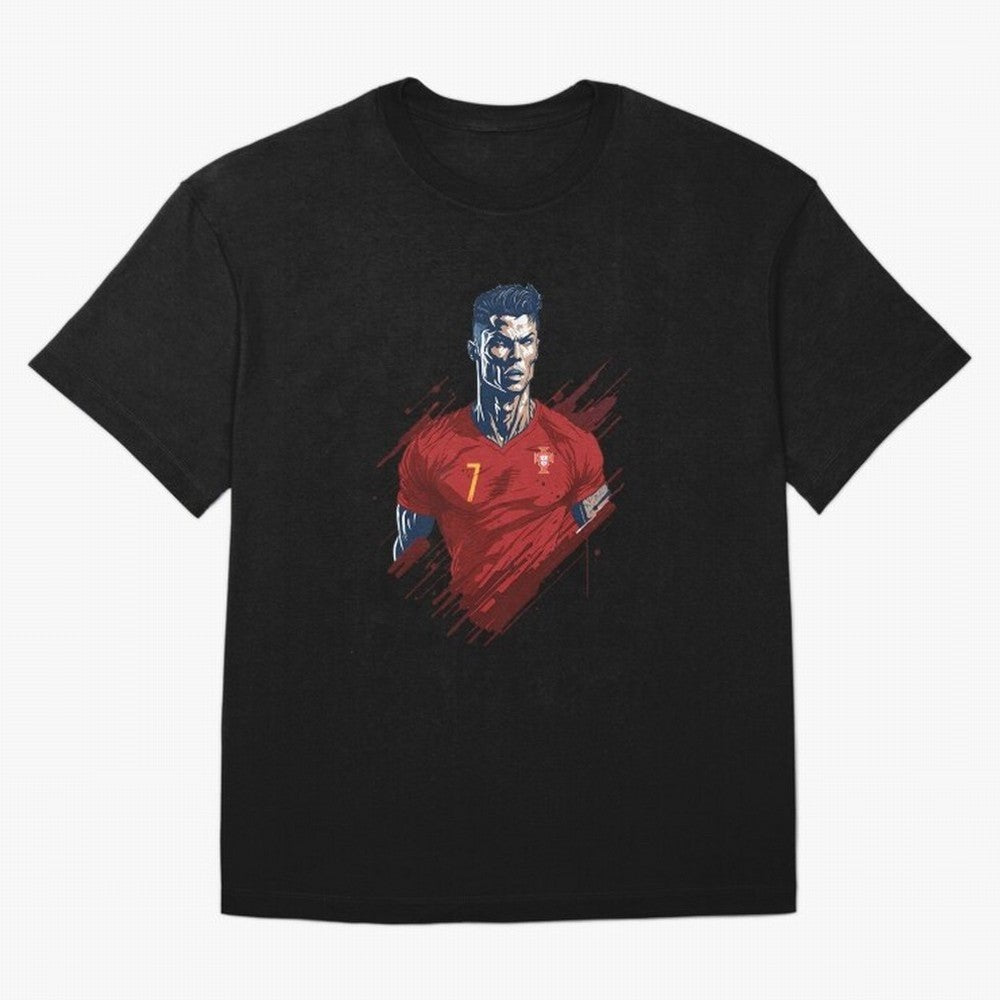Cristiano Ronaldo splash art Oversized T-Shirt Stand Proud for the FIFA World Cup 2026 Group Stage Journey through CR7 and Messi Highlights, Argentina and Brazil Pride, Football History, Final Match Energy, Crowd Noise and Once in a Lifetime