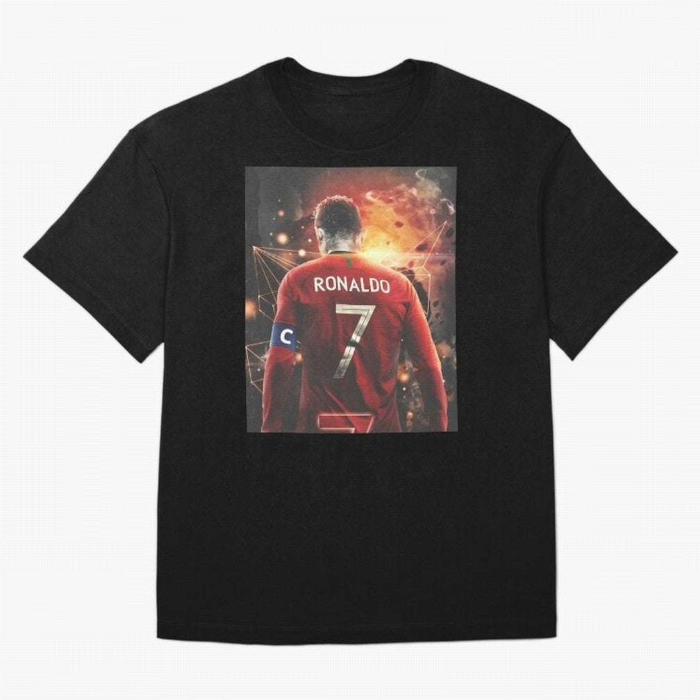 Cristiano Ronaldo Art iPad Case _amp_ Skin Oversized T-Shirt Bring Retro Soccer Energy to FIFA World Cup 2026 USA Canada Mexico for Fans of Messi, CR7 and Mbappe and Germany, Bringing Worldwide Fan Energy, Dramatic Goals, Stadium Lights and