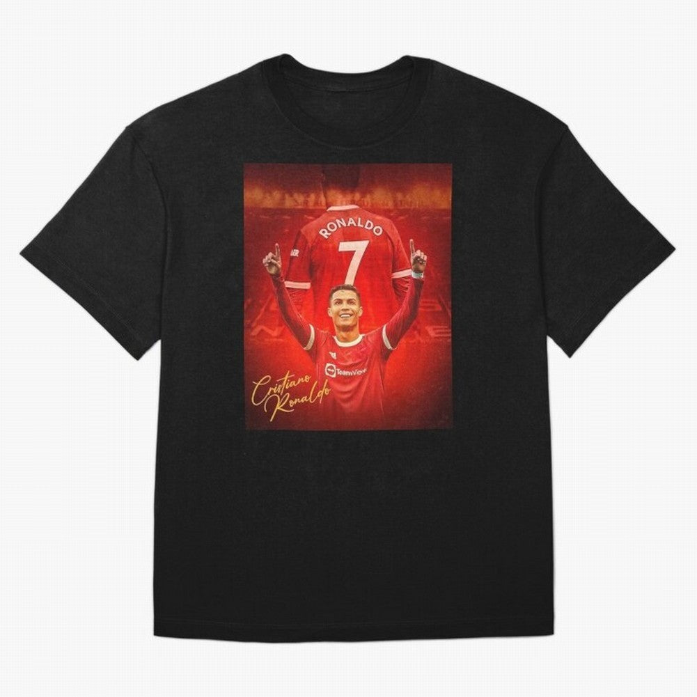 Cristiano Ronaldo Poster Oversized T-Shirt Treasure FIFA World Cup 2026 USA Canada Mexico Spirit, Driven by Portugal, Spain and Germany, Messi and Cristiano Ronaldo, Goal Celebration Energy, Supporter Heritage, Football Icons and Worldwide