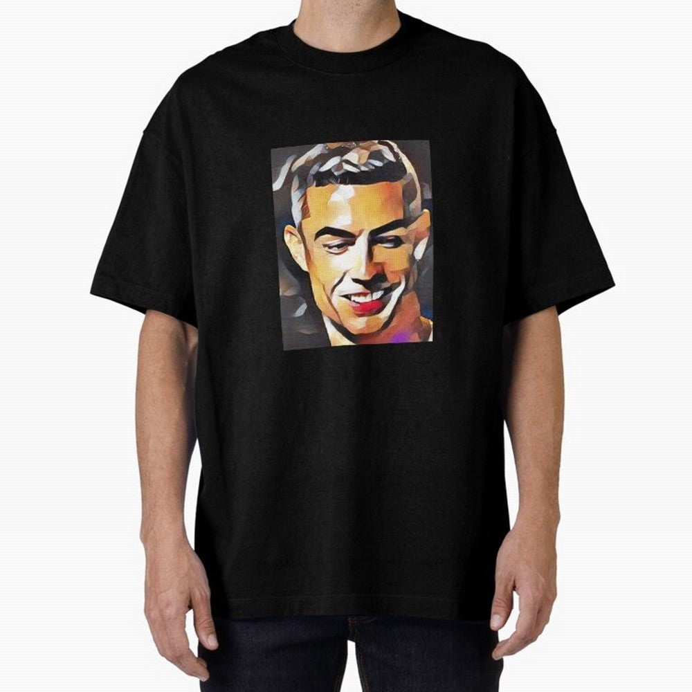 Cristiano Ronaldo Oversized T-Shirt Bring Home Match Day Hype around FIFA World Cup 2026, Messi, Neymar and Mbappe, Brazil, Portugal and Argentina, Goal Celebration Energy, Supporter Heritage, Football Icons and Worldwide Tournament Joy; Built for