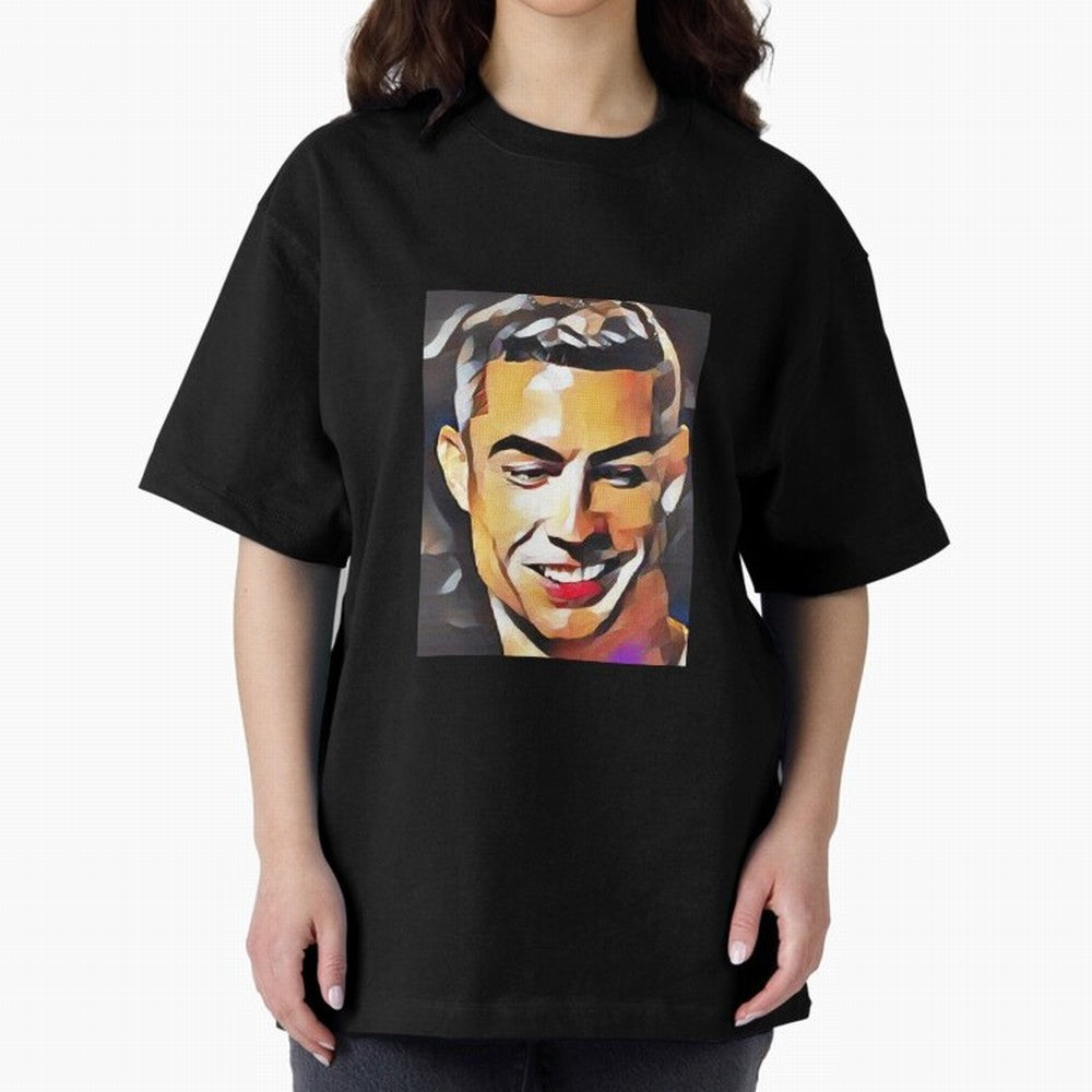 Cristiano Ronaldo Oversized T-Shirt Bring Home Match Day Hype around FIFA World Cup 2026, Messi, Neymar and Mbappe, Brazil, Portugal and Argentina, Goal Celebration Energy, Supporter Heritage, Football Icons and Worldwide Tournament Joy; Built for
