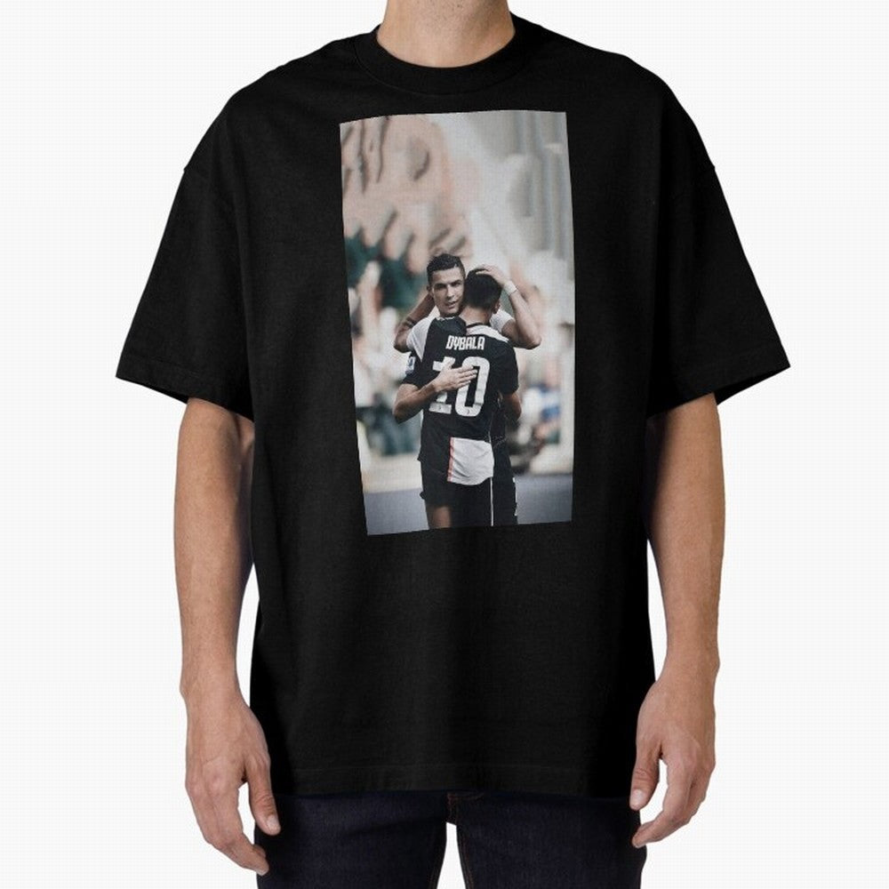 ronaldo with dybala Oversized T-Shirt Celebrate Rivalries and Pride in the FIFA World Cup 2026 Journey through Messi, Neymar and Mbappe Highlights, Germany Pride, Vintage Soccer Flavor, Modern Football Stars, National Flags and Final Night Emotion;