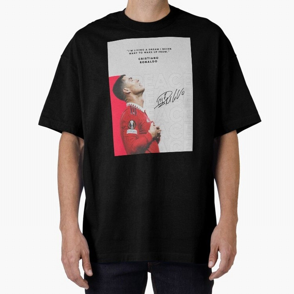 PEACE OF MIND Oversized T-Shirt Represent Match Day Hype around FIFA World Cup 2026 Group Stage, Mbappe, Brazil, Portugal and Argentina, Goal Celebration Energy, Supporter Heritage, Football Icons and Worldwide Tournament Joy; Great for Supporters