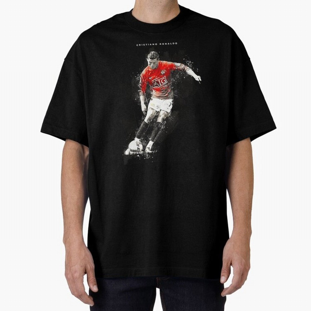 Cristiano Ronaldo CR7 Skills Manchester 202122,Ronaldo Gifts, Ronaldo Best Selling , Ronaldo Top It Oversized T-Shirt Fuel Your Fan Pride for FIFA World Cup 2026 USA Canada Mexico with Neymar, Netherlands Energy, Stadium Memories, Football Loyalty,