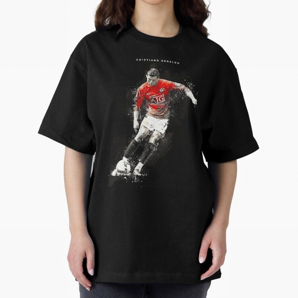 Cristiano Ronaldo CR7 Skills Manchester 202122,Ronaldo Gifts, Ronaldo Best Selling , Ronaldo Top It Oversized T-Shirt Fuel Your Fan Pride for FIFA World Cup 2026 USA Canada Mexico with Neymar, Netherlands Energy, Stadium Memories, Football Loyalty,