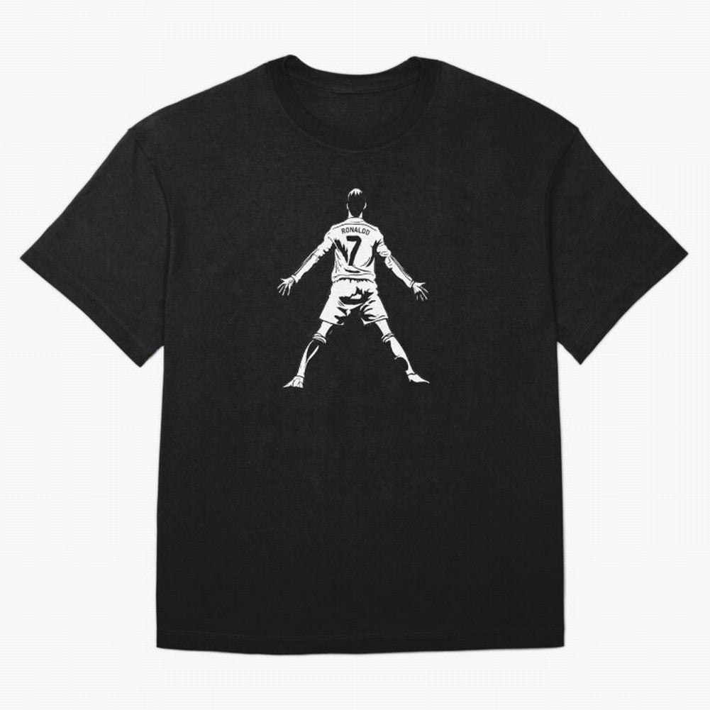 CR7 Oversized T-Shirt Celebrate Fan Culture around Match Day Hype around FIFA World Cup 2026 Group Stage, Messi, Neymar and Mbappe, Spain, Worldwide Fan Energy, Dramatic Goals, Stadium Lights and Championship Celebrations; Made for Die Hard