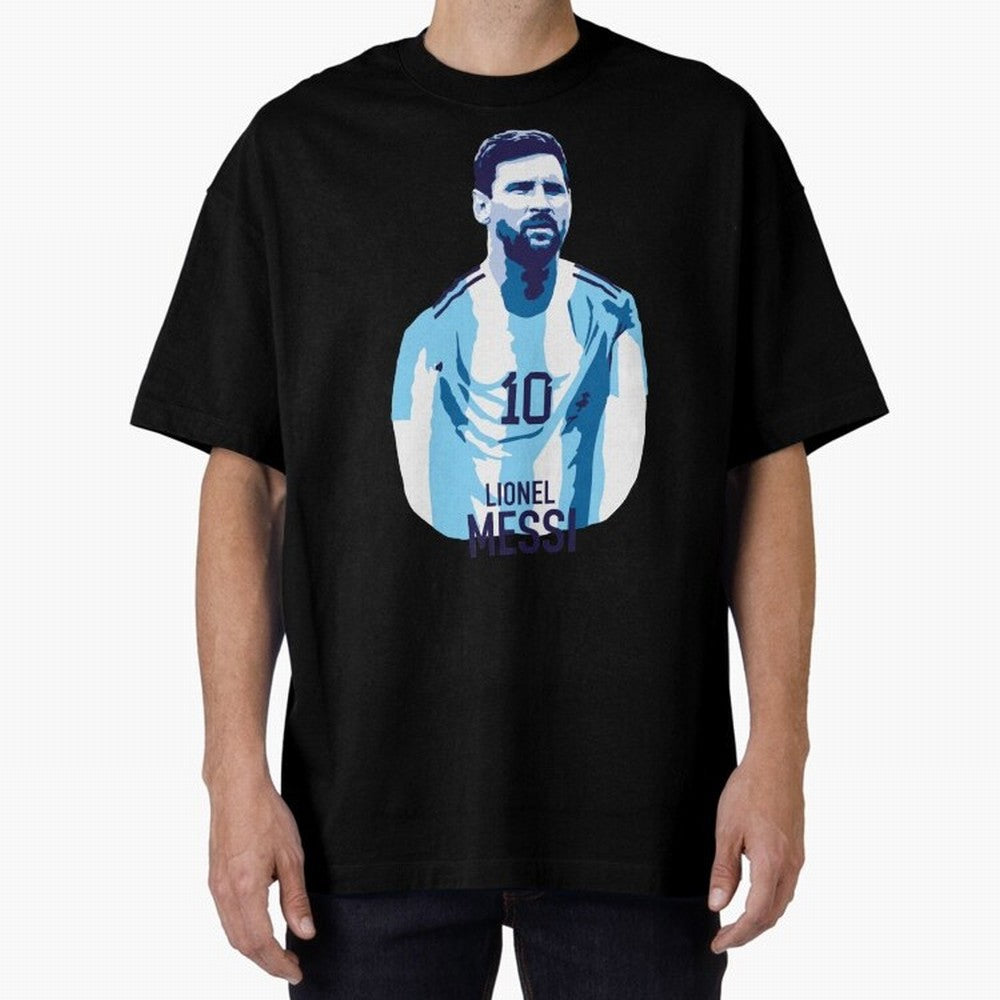 Messi Oversized T-Shirt Enjoy FIFA World Cup 2026 Group Stage for Fans of Haaland and Mbappe and Germany, Bringing Worldwide Fan Energy, Dramatic Goals, Stadium Lights and Championship Celebrations; Perfect for People Who Love Argentina, Brazil,