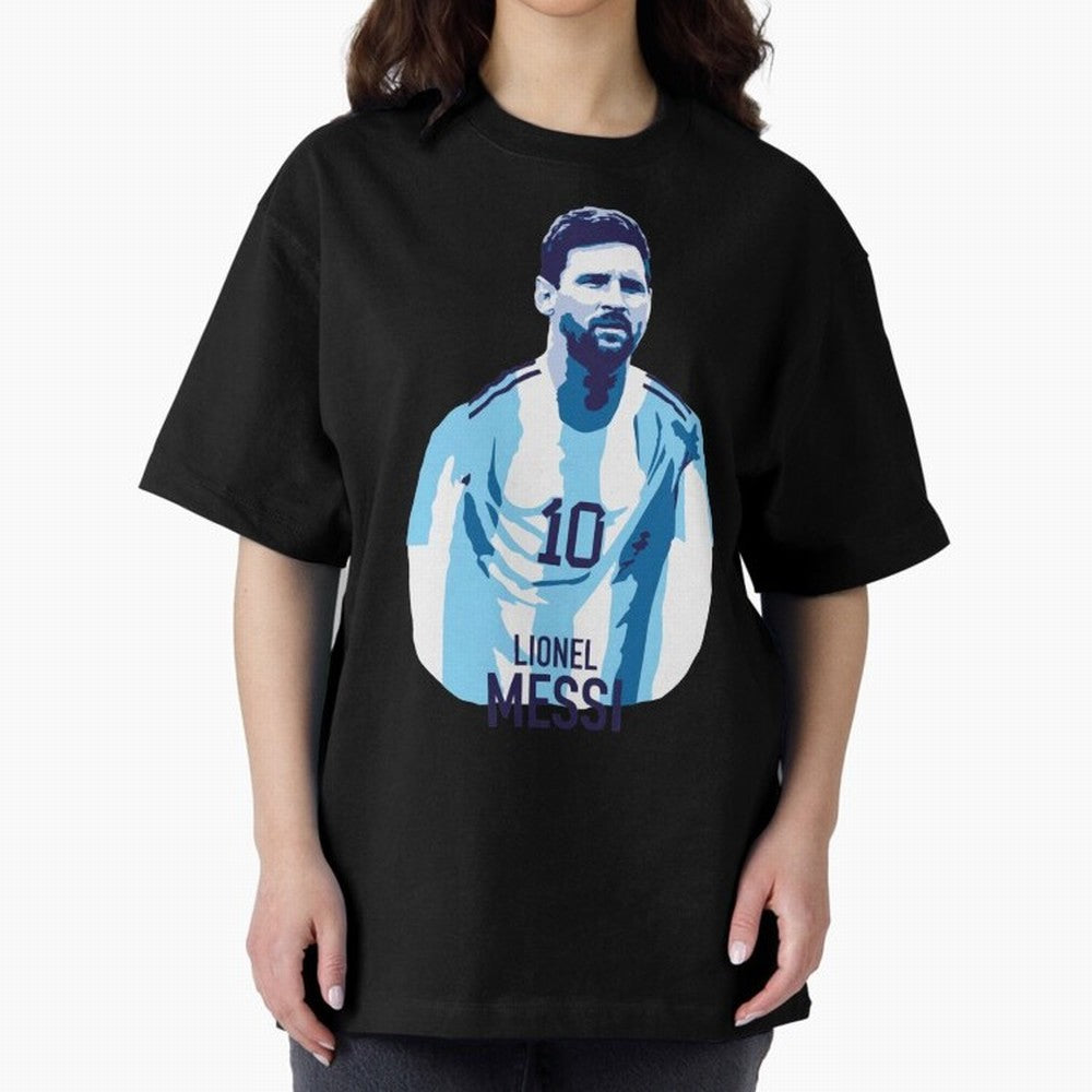 Messi Oversized T-Shirt Enjoy FIFA World Cup 2026 Group Stage for Fans of Haaland and Mbappe and Germany, Bringing Worldwide Fan Energy, Dramatic Goals, Stadium Lights and Championship Celebrations; Perfect for People Who Love Argentina, Brazil,