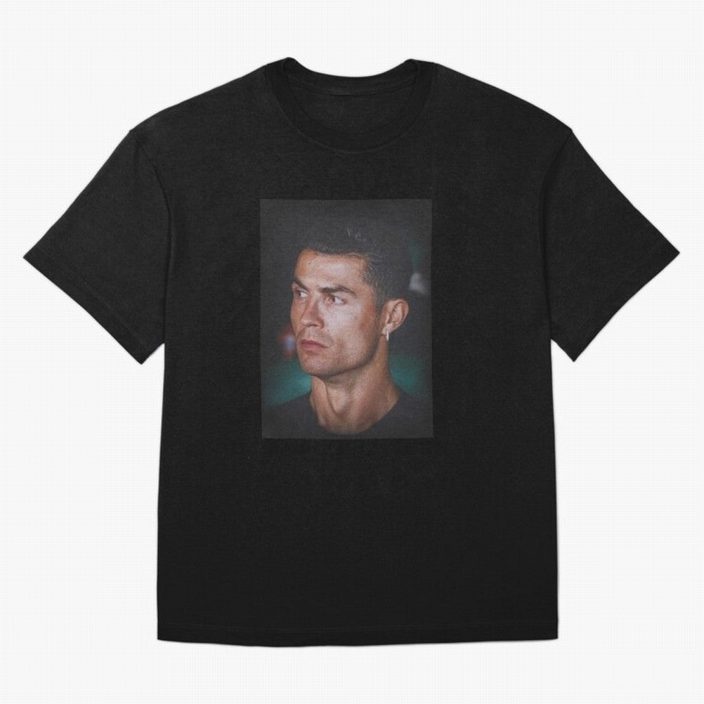 Cristiano Ronaldo Oversized T-Shirt Honor Football Greatness during FIFA World Cup 2026 USA Canada Mexico Connected to Messi and Cristiano Ronaldo, Spain and Netherlands Energy, Football Festival Excitement, Trophy Ambitions, Country Rivalries and