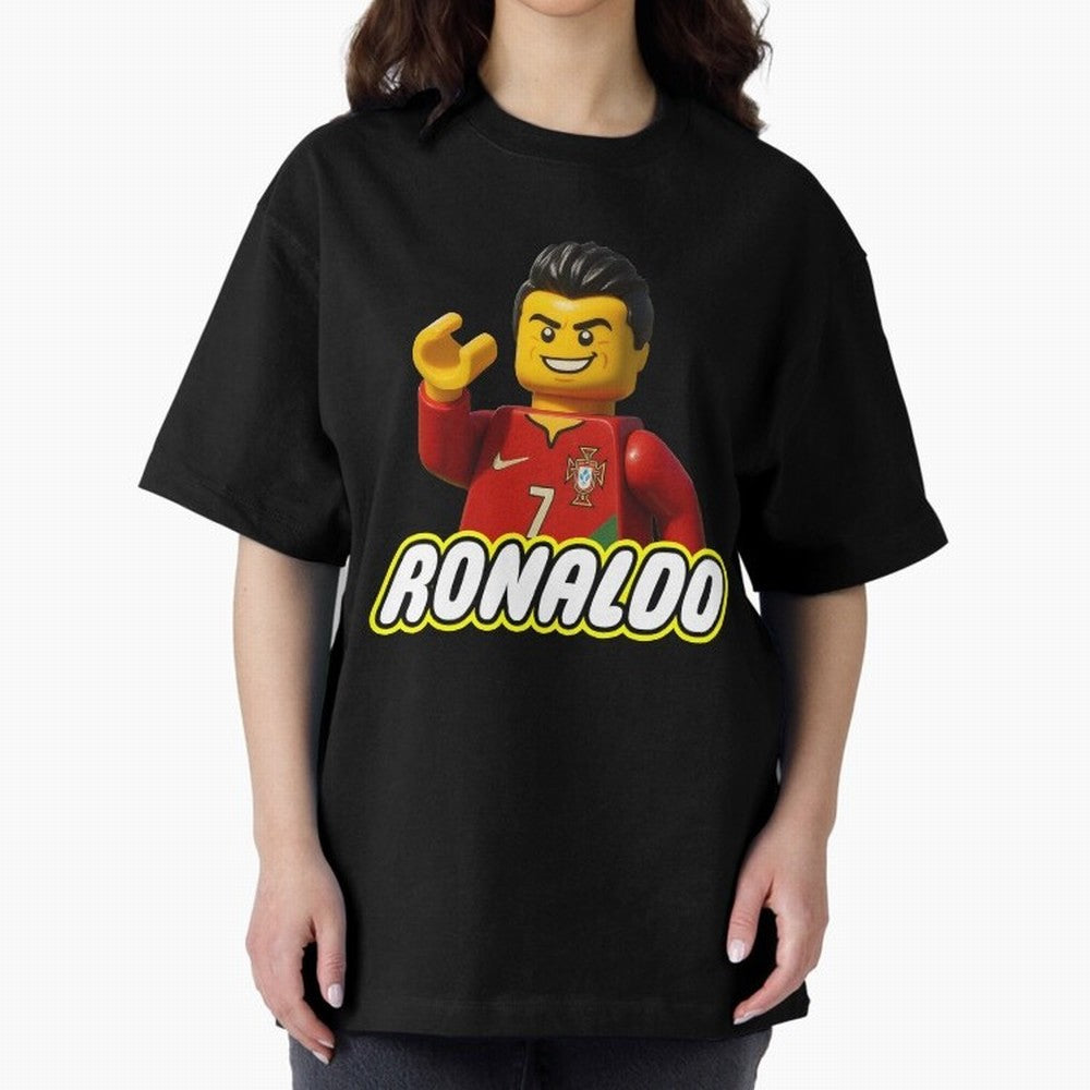 Block CR7 Oversized T-Shirt Celebrate Rivalries and Pride in FIFA World Cup 2026 Spirit, Inspired by England and Germany, Messi, CR7 and Mbappe, Champion Mindset, Group Stage Buzz, Knockout Tension and Passionate Fan Culture; Perfect for People Who