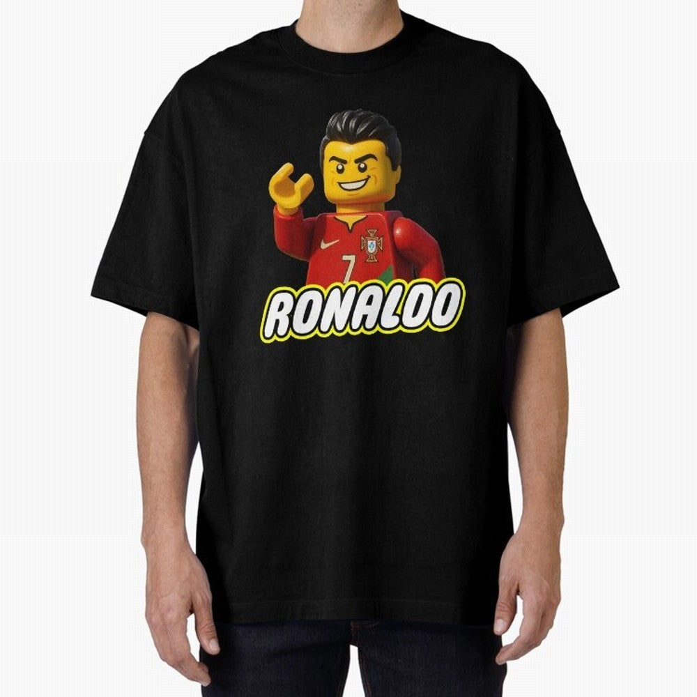 Block CR7 Oversized T-Shirt Celebrate Rivalries and Pride in FIFA World Cup 2026 Spirit, Inspired by England and Germany, Messi, CR7 and Mbappe, Champion Mindset, Group Stage Buzz, Knockout Tension and Passionate Fan Culture; Perfect for People Who