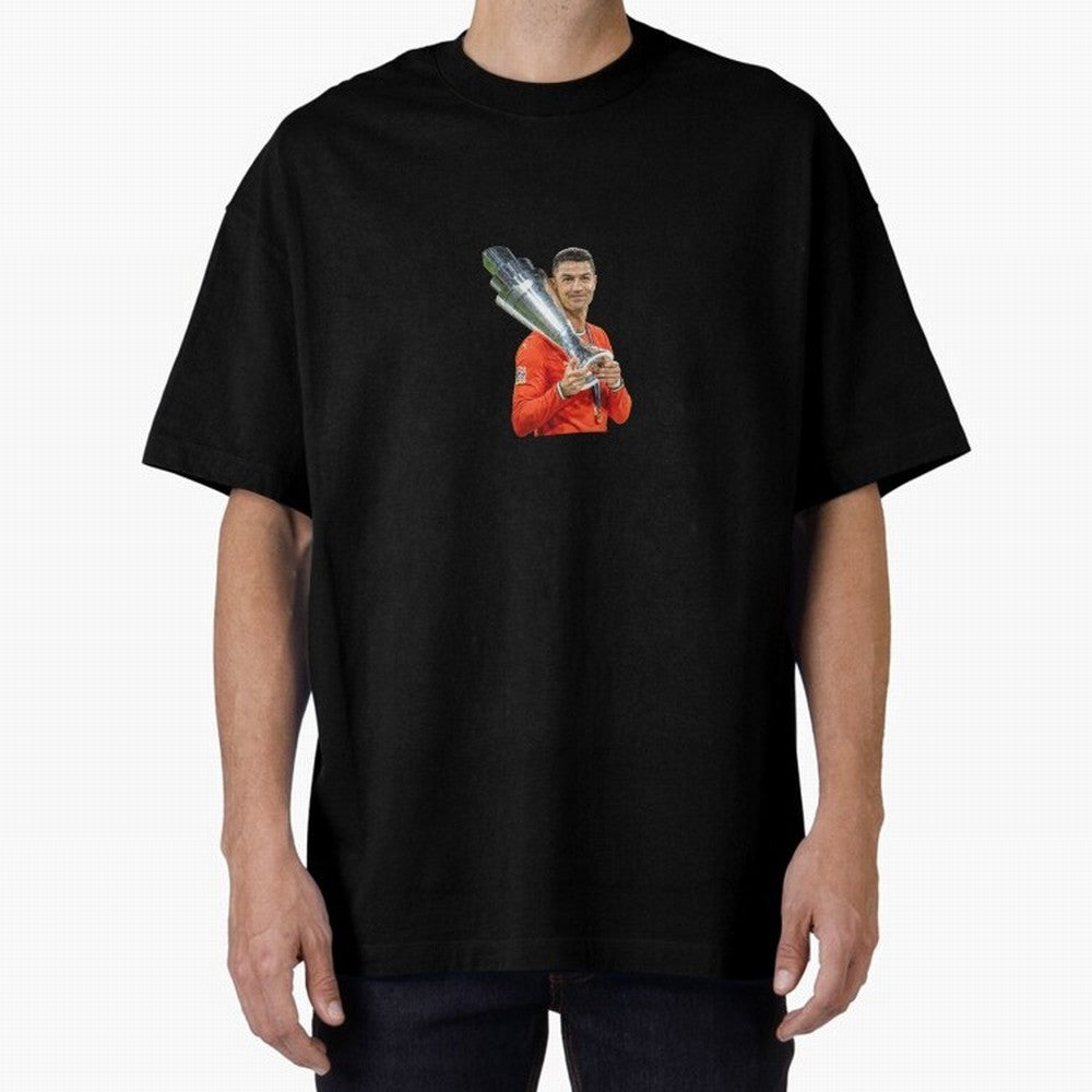 CR7 - Portugal Oversized T-Shirt Fuel Your Fan Pride for the FIFA World Cup 2026 Journey through Neymar Highlights, Brazil Pride, Global Supporter Spirit, Legendary Goals, National Colors and Tournament Celebration; Perfect for Fans, Collectors,
