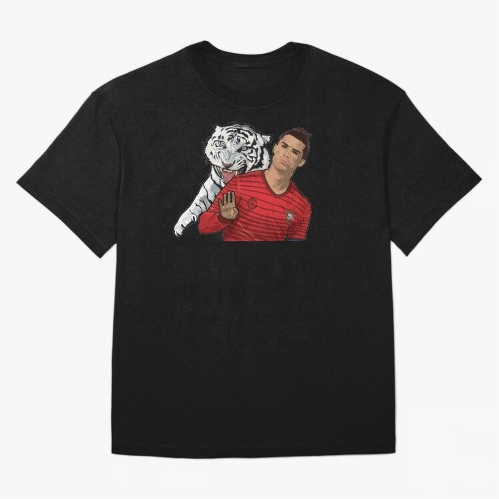 Cristiano Ronaldo Oversized T-Shirt Cheer for FIFA World Cup 2026 Group Stage Capturing Neymar, Portugal, Spain and Germany Energy, Stadium Chants, National Pride, Trophy Dreams and Unforgettable Football Memories; Perfect for Fans, Collectors,