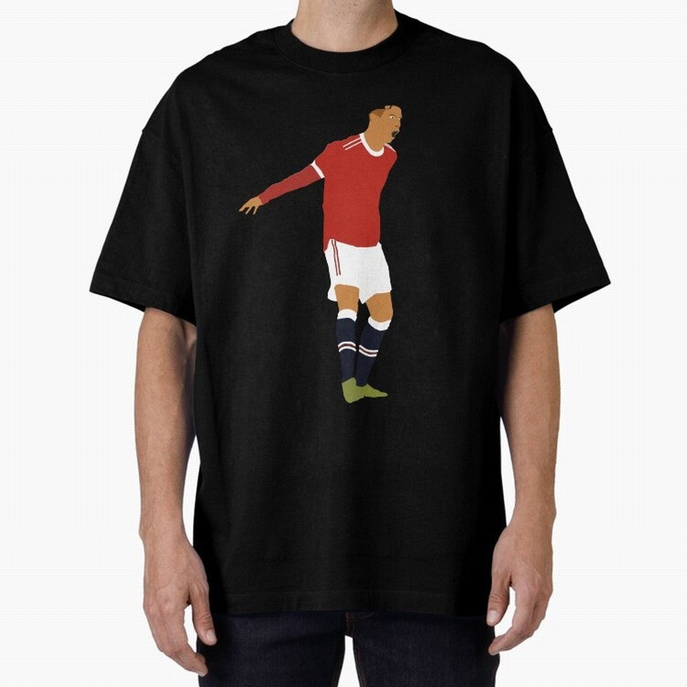 Cristiano Ronaldo Manchester United Oversized T-Shirt Cheer for FIFA World Cup 2026 Group Stage for Fans of Haaland and Brazil, Portugal and Argentina, Bringing Football History, Final Match Energy, Crowd Noise and Once in a Lifetime Moments;