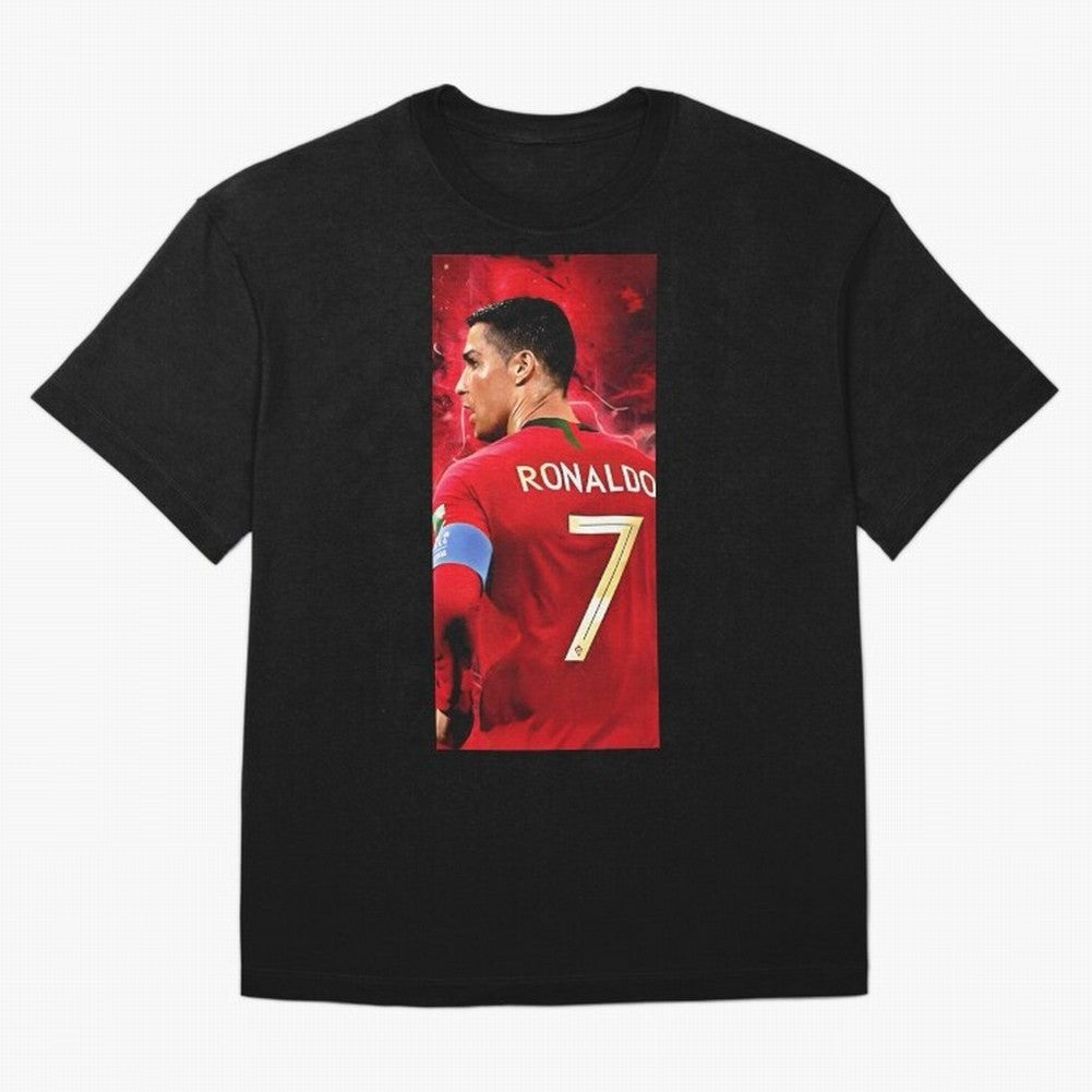 Cristiano Ronaldo Oversized T-Shirt Relive Legendary Nights from FIFA World Cup 2026 Group Stage Connected to Messi and Cristiano Ronaldo, Netherlands Energy, Vintage Soccer Flavor, Modern Football Stars, National Flags and Final Night Emotion;