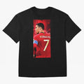 Cristiano Ronaldo Oversized T-Shirt Relive Legendary Nights from FIFA World Cup 2026 Group Stage Connected to Messi and Cristiano Ronaldo, Netherlands Energy, Vintage Soccer Flavor, Modern Football Stars, National Flags and Final Night Emotion;