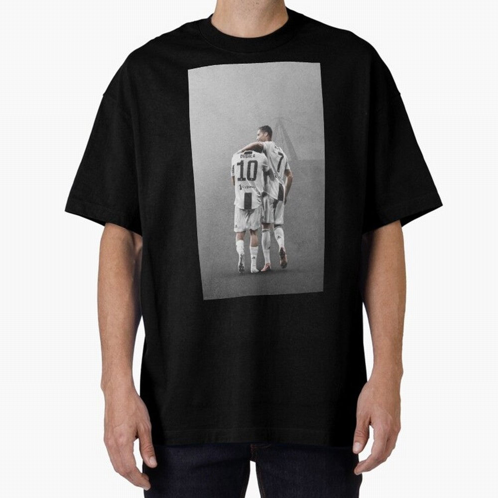 ronaldo with paulo dybala Oversized T-Shirt Stand with FIFA World Cup 2026 USA Canada Mexico Spirit, Built around Portugal, Spain and Germany, Messi and Cristiano Ronaldo, Champion Mindset, Group Stage Buzz, Knockout Tension and Passionate Fan