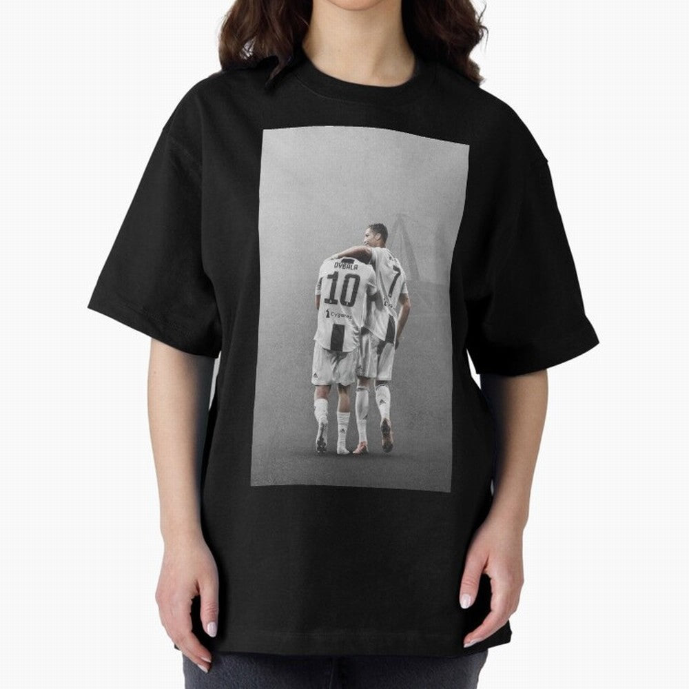 ronaldo with paulo dybala Oversized T-Shirt Stand with FIFA World Cup 2026 USA Canada Mexico Spirit, Built around Portugal, Spain and Germany, Messi and Cristiano Ronaldo, Champion Mindset, Group Stage Buzz, Knockout Tension and Passionate Fan