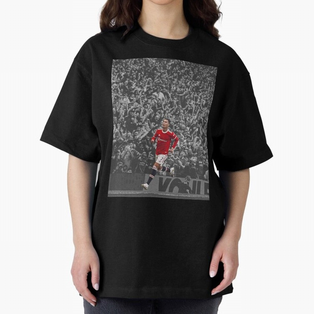 Ronaldo Cr7 Highlights Moment Manchester,Ronaldo Gifts,Ronaldo Cover,Ronaldo Prints Oversized T-Shirt Remember Iconic Moments from the FIFA World Cup 2026 Journey through Cristiano Ronaldo Highlights, England and Germany Pride, Supporter Pride,