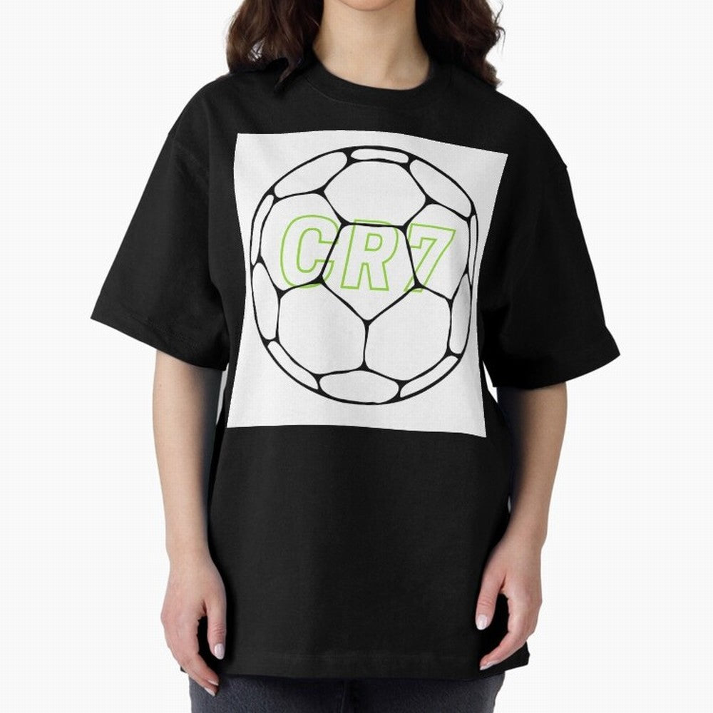 Cristiano Ronaldo ( CR7 ) Oversized T-Shirt Carry the Colors and Pride of FIFA World Cup 2026 USA Canada Mexico for Fans of Cristiano Ronaldo, Haaland and CR7 and England, France and Netherlands, Bringing Football History, Final Match Energy, Crowd