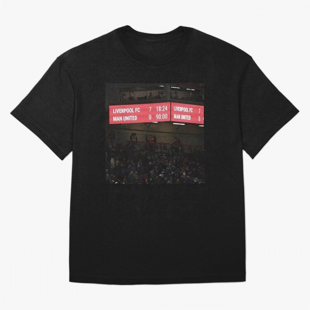 Liverpool 7 - 0 Manchester United Oversized T-Shirt Elevate Global Football Passion for FIFA World Cup 2026 USA Canada Mexico, Centered on Haaland, France and Portugal, Vintage Soccer Flavor, Modern Football Stars, National Flags and Final Night
