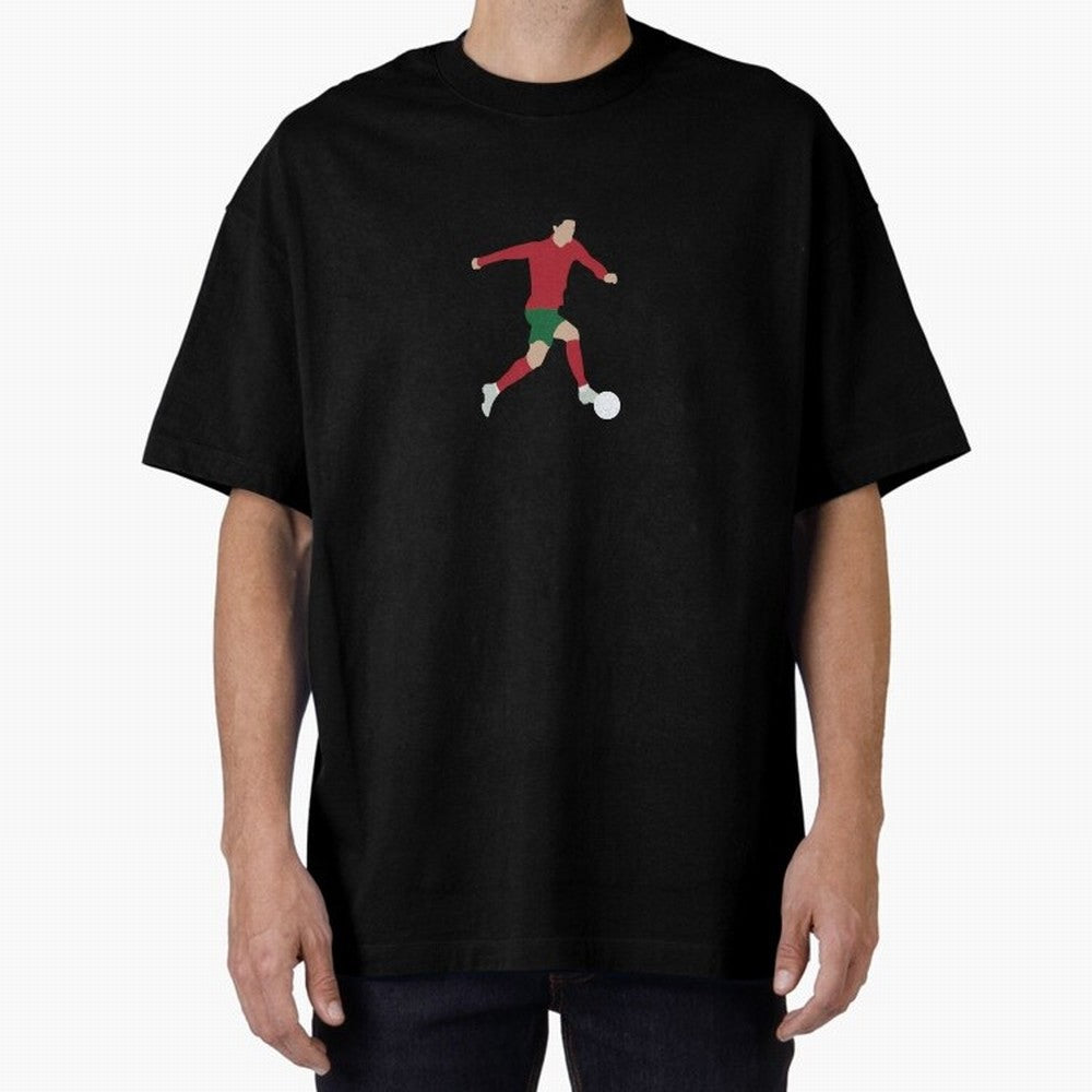Cristiano Ronaldo Oversized T-Shirt Join the Countdown to FIFA World Cup 2026 Group Stage for Fans of CR7 and Messi and England and Germany, Bringing Tournament Hype, Historic Matchups, Family Viewing Parties and Global Sports Pride; Perfect for