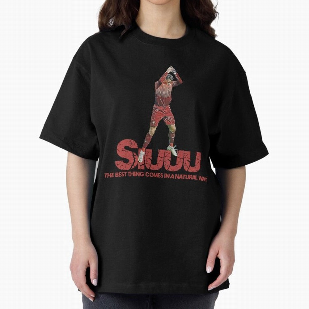 Cr7 Ronaldo Siuuu Oversized T-Shirt Bring Match Day Fire to FIFA World Cup 2026 Filled with Haaland and Mbappe, England, France and Netherlands Energy, Sports Nostalgia, International Competition, Famous Players and Unforgettable Victories; Made