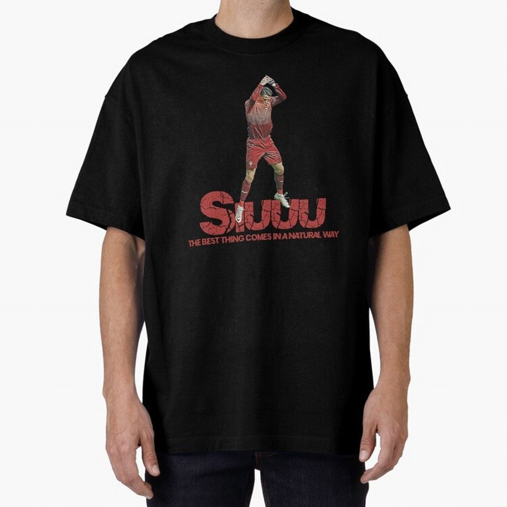 Cr7 Ronaldo Siuuu Oversized T-Shirt Bring Match Day Fire to FIFA World Cup 2026 Filled with Haaland and Mbappe, England, France and Netherlands Energy, Sports Nostalgia, International Competition, Famous Players and Unforgettable Victories; Made