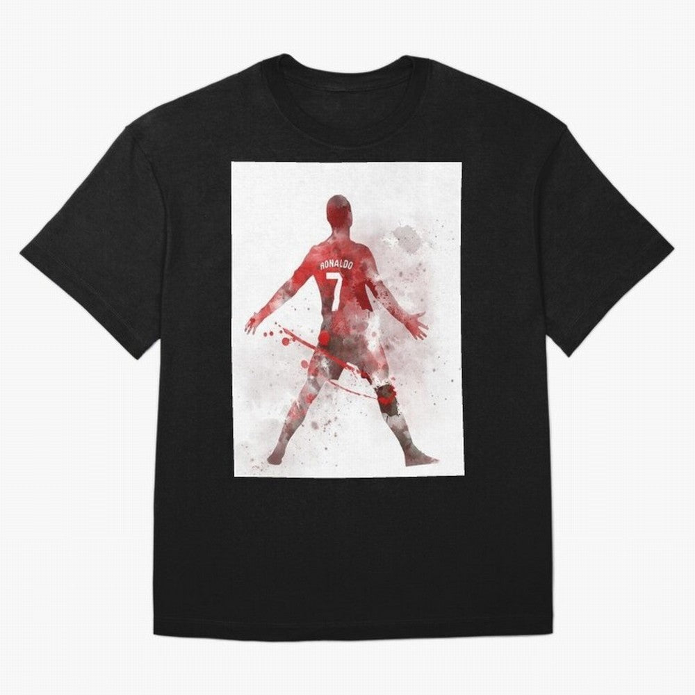 Cristiano Ronaldo Oversized T-Shirt Feel the Roar of FIFA World Cup 2026 USA Canada Mexico for Fans of Haaland and Mbappe and Argentina, Bringing Championship Spirit, Famous Goals, Roaring Crowds and International Football Unity; Ideal for