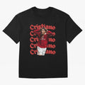 CR7 Oversized T-Shirt Follow the Road to the FIFA World Cup 2026 Journey through Cristiano Ronaldo, Haaland and CR7 Highlights, Argentina, France and Brazil Pride, Vintage Soccer Flavor, Modern Football Stars, National Flags and Final Night