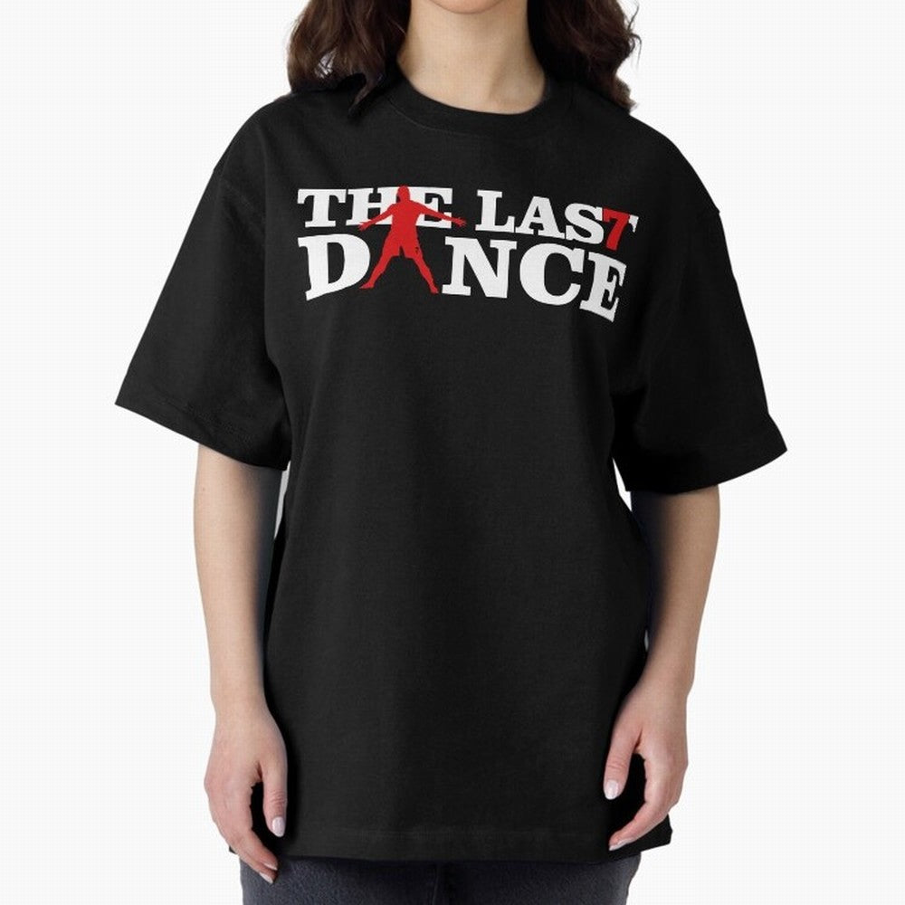 Cr7 The Last Dance Oversized T-Shirt Cheer for Match Day Hype around FIFA World Cup 2026, Messi and Cristiano Ronaldo, Brazil, Sports Nostalgia, International Competition, Famous Players and Unforgettable Victories; Great for Supporters Who Love
