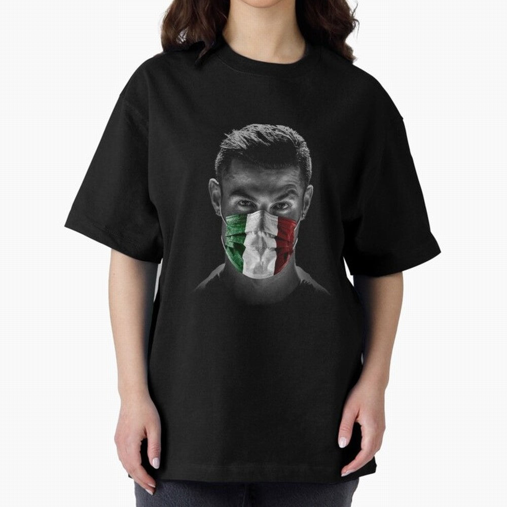 Cristiano Ronaldo Oversized T-Shirt Elevate FIFA World Cup 2026 Spirit, Filled with France and Portugal, Messi and Cristiano Ronaldo, Sports Nostalgia, International Competition, Famous Players and Unforgettable Victories; Perfect for Supporters