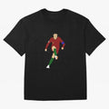 Cristian Ronaldo Design - Portugal - Real Madrid - Illustration - Cartoon - T-Shirt - Shirt - Sticker - Phone Case - CR7 Oversized T-Shirt Make Memories around FIFA World Cup 2026 Group Stage for Fans of Mbappe and Neymar and Spain, Bringing
