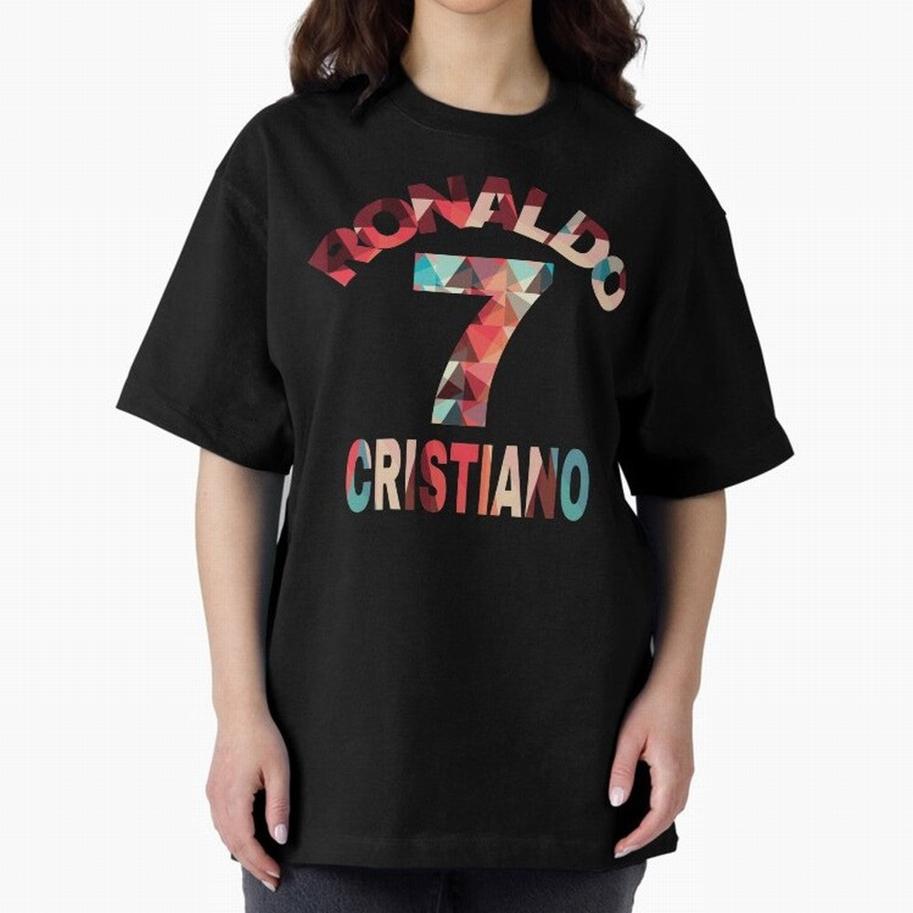 Cristiano Ronaldo Manchester United Oversized T-Shirt Honor FIFA World Cup 2026 USA Canada Mexico for Fans of CR7 and Brazil, Portugal and Argentina, Bringing Tournament Hype, Historic Matchups, Family Viewing Parties and Global Sports Pride;